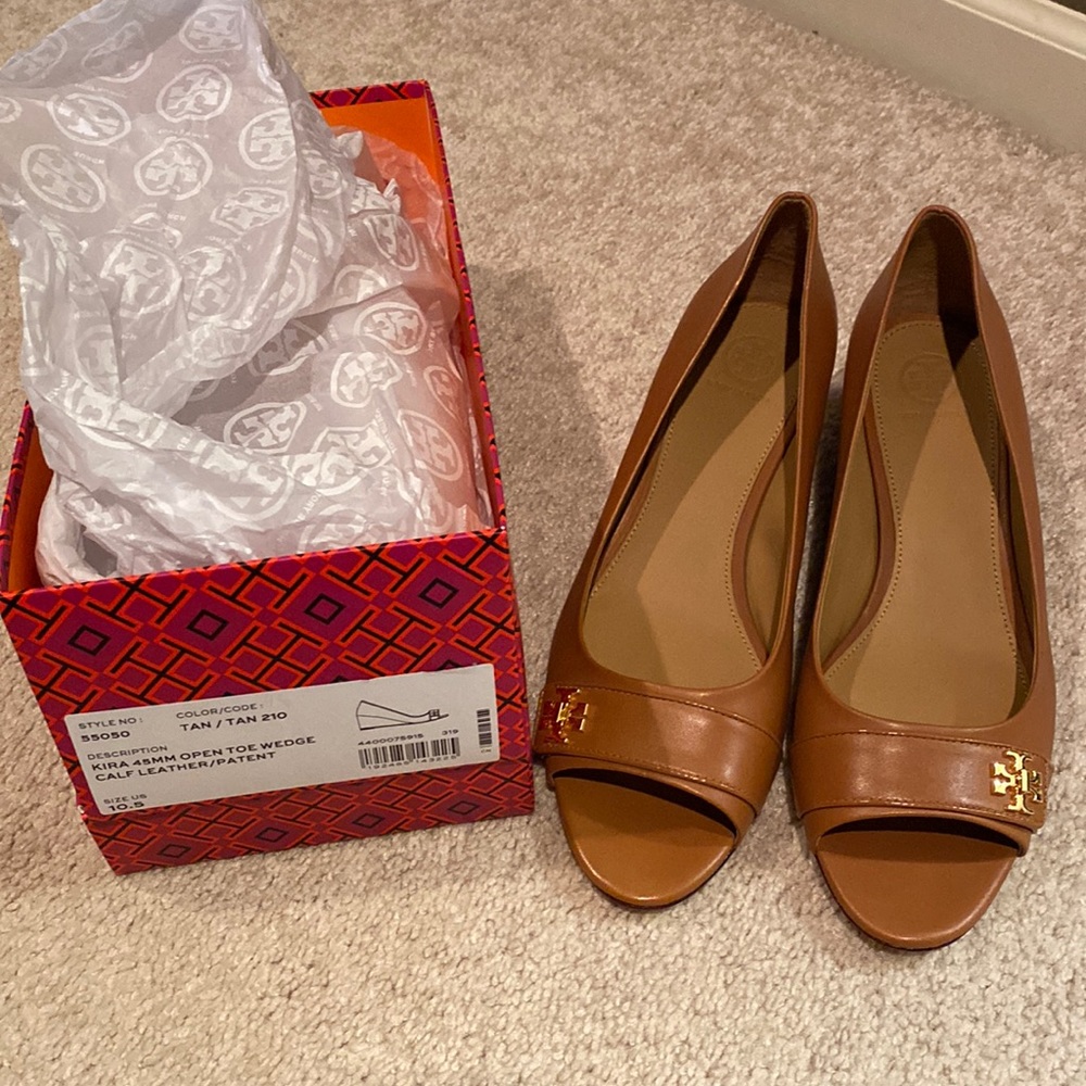 Tory Burch Kira 45MM open toe wedge
